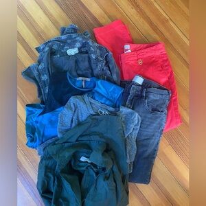 Bundle of 6 clothes - Everlane pants, Kors, Halston, Chaser tee,